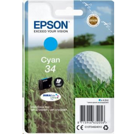 EPSON ink bar Singlepack "Golf" Cyan 34 DURABrite Ultra Ink 4,2 ml EPSON ink bar Singlepack "Golf" Cyan 34 DURABrite Ultra Ink 4,2 ml