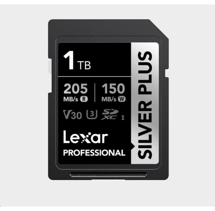 Lexar SDXC Professional SILVER Plus 1066x UHS-I/U3/A2/4K R205/W150 (V30) 1TB