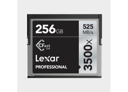 Lexar Pro 3500X Cfast (VPG-130) R525/W445 256GB Lexar Pro 3500X Cfast (VPG-130) R525/W445 256GB
