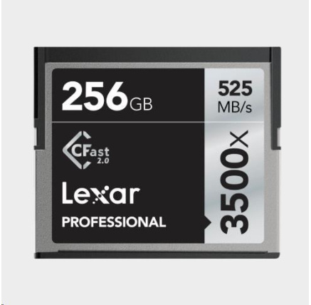 Lexar Pro 3500X Cfast (VPG-130) R525/W445 256GB