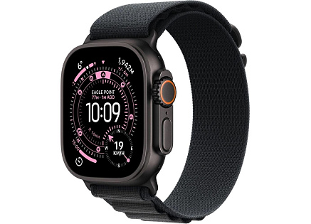 Apple Watch Ultra 3 GPS + Cellular 49mm Black Titanium Case with Black Alpine Loop - Medium Apple Watch Ultra 3 GPS + Cellular 49mm Black Titanium Case with Black Alpine Loop - Medium