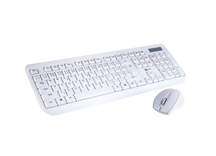 C-TECH Klávesnice KBM-105, drátový combo set s myší, USB, CZ/SK