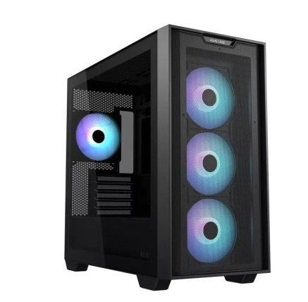 ASUS case A21 PLUS, Mini Tower, průhledná bočnice, 4x 120mm ARGB Fan, černá ASUS case A21 PLUS, Mini Tower, průhledná bočnice, 4x 120mm ARGB Fan, černá
