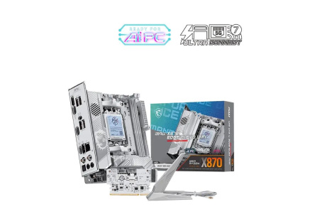 MSI MB Sc AM5 MPG X870I EDGE TI EVO WIFI, AMD B870, 2xDDR5, WiFi,1xHDMI, mini-ITX