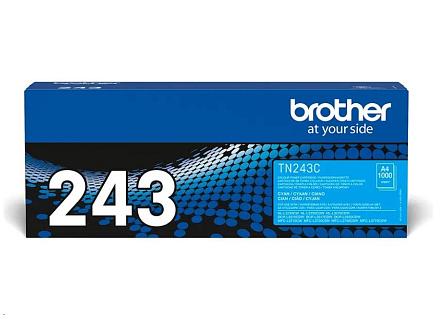 BROTHER Toner TN-243C - PRO HLL3210 HLL3270 DCPL3510 DCPL3550 MFCL3730 MFCL3770 - cca 1000stran BROTHER Toner TN-243C - PRO HLL3210 HLL3270 DCPL3510 DCPL3550 MFCL3730 MFCL3770 - cca 1000stran
