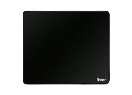 C-TECH Podložka pod myš MP-01, černá, 320x270x4mm, obšité okraje