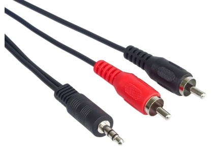 PremiumCord kabel Jack 3.5mm - 2xCINCH, M/M, 1,5m PremiumCord kabel Jack 3.5mm - 2xCINCH, M/M, 1,5m