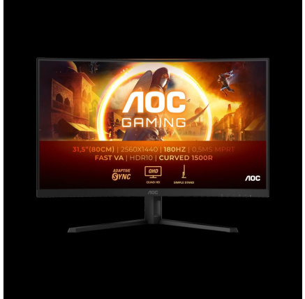 AOC MT VA LCD WLED 31,5" CQ32G4VE - Fast VA panel, 2560x1440, 2xHDMI, DP, zakriven
