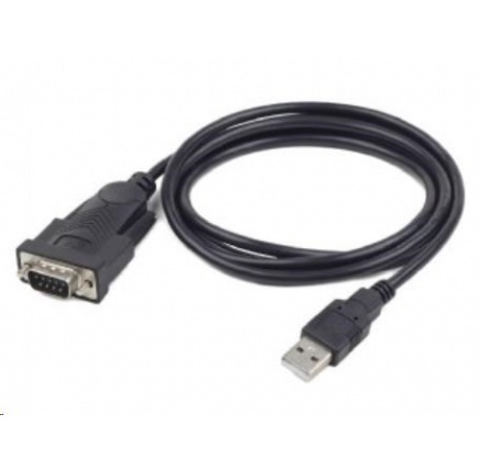 GEMBIRD Kabel adapter USB-serial 1,5m 9 pin (com), černý GEMBIRD Kabel adapter USB-serial 1,5m 9 pin (com), černý