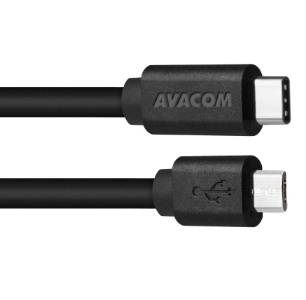 AVACOM datový a nabíjecí kabel USB Type-C - Micro USB, 100cm, černá AVACOM datový a nabíjecí kabel USB Type-C - Micro USB, 100cm, černá
