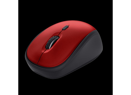 TRUST myš Yvi+ Wireless Mouse Eco Red, červená