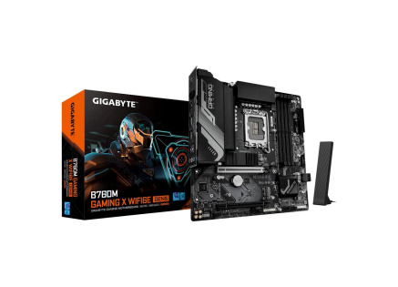 GIGABYTE MB Sc LGA1700 B760M GAMING X WIFI6E GEN5, Intel B760, 4xDDR5, 1xDP, 1xHDMI, WiFi, mATX