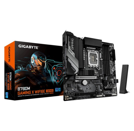 GIGABYTE MB Sc LGA1700 B760M GAMING X WIFI6E GEN5, Intel B760, 4xDDR5, 1xDP, 1xHDMI, WiFi, mATX