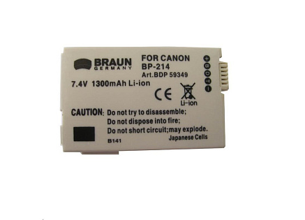 Braun akumulátor CANON BP-2L5, BP-2L14, 1500mAh Braun akumulátor CANON BP-2L5, BP-2L14, 1500mAh