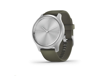 Garmin monitorovací náramek a hodinky vivomove3 Style, Silver/Green Band Garmin monitorovací náramek a hodinky vivomove3 Style, Silver/Green Band