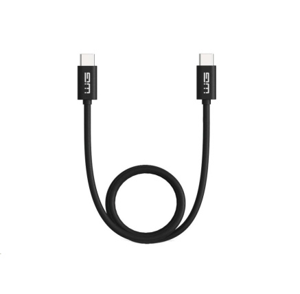 WG - Datový kabel Type-C to Type-C / 1m / 3A / black