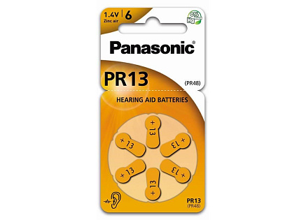 PANASONIC Zinkovzduchová baterie PR-13(48)/6LB AAA 1,2V (Blistr 6ks)
