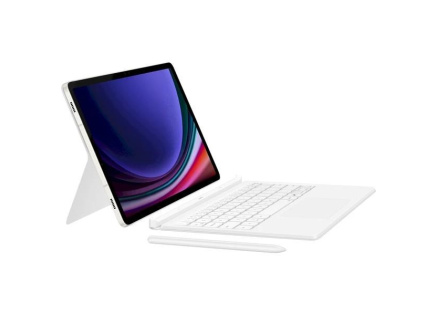 Samsung pouzdro s klávesnicí EF-DX725UWE pro Galaxy Tab S9/S9 FE, bílá