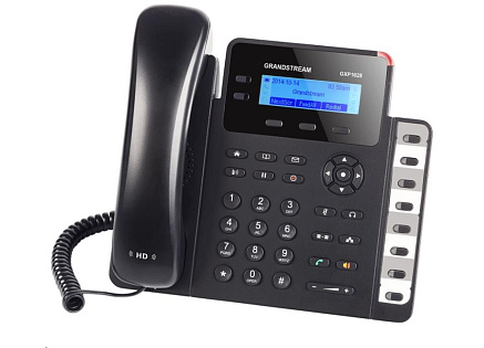 Grandstream GXP1628 [VoIP telefon - 2x SIP účet, HD audio, 3 prog.tl.+8 předvoleb, switch 2xLAN 1000Mbps, PoE]