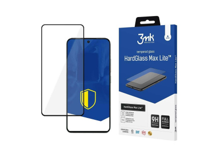 3mk tvrzené sklo HardGlass Max Lite Black pro Poco X5 Pro 5G