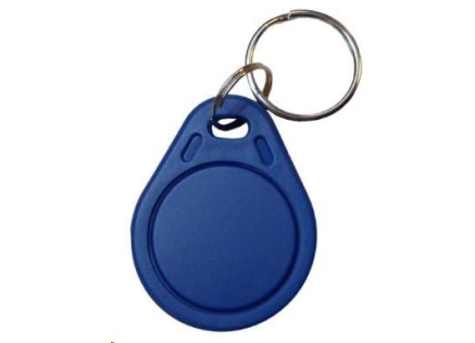 Elatec RFID Unique čip, přívěsek na klíče, 125 kHz, modrý, Standard  Temic/ISO11784/785