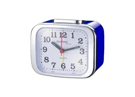 TechnoLine Modell XL analogový budík, modrý