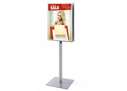 Oboustranný informační stojan infopole s klaprámy A1, ostrý roh, profil 25mm