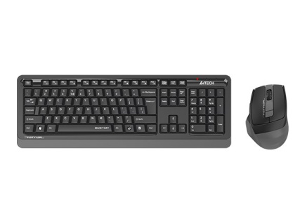 A4tech FGS1035Q, bezdrátový kancelářský set klávesnice s myši, šedá