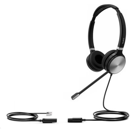 Yealink YHS36 Dual náhlavní souprava na obě uši s QD-RJ9 konektory Yealink YHS36 Dual náhlavní souprava na obě uši s QD-RJ9 konektory