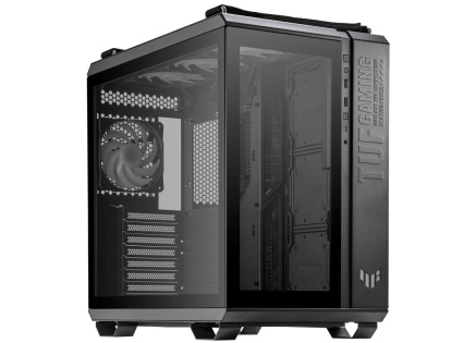 ASUS case TUF GAMING GT502 PLUS, Mid Tower, průhledná bočnice, 4x 120mm ARGB Fan, černá