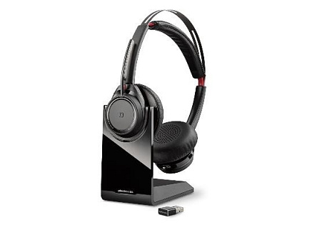 BAZAR - Poly Bluetooth Headset Voyager Focus UC B825-M, včetně nabíjecího stojánku, (rozbaleno, náhradní krabice)