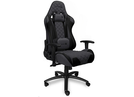 CONNECT IT herní křeslo Monaco Pro, látkové, šedo-černé