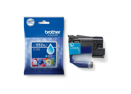 BROTHER INK LC-552XLC - cyan- cca 1500stran, pro MFC-J3660 MFC-J3960