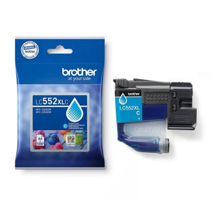 BROTHER INK LC-552XLC - cyan- cca 1500stran, pro MFC-J3660 MFC-J3960