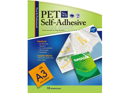 Laminovací film A3 pro JEDNOSTRANNOU laminaci za studena