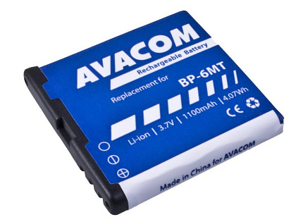 AVACOM baterie do mobilu Nokia E51, N81, N81 8GB, N82, Li-Ion 3,6V 1100mAh (náhrada BP-6MT)