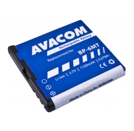 AVACOM baterie do mobilu Nokia E51, N81, N81 8GB, N82, Li-Ion 3,6V 1100mAh (náhrada BP-6MT) AVACOM baterie do mobilu Nokia E51, N81, N81 8GB, N82, Li-Ion 3,6V 1100mAh (náhrada BP-6MT)