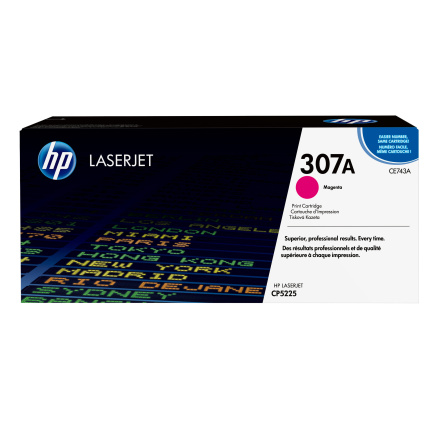 HP 307A Magenta LJ Toner Cart, CE743A (7,300 pages)