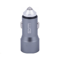 WG - Nabíječka do auta 2x USB 58,5W , 1x USB-C PD 36W + 1x USB-A 22.5W, stříbrná