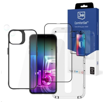 3mk Comfort Set 4 v 1 pro Apple iPhone 15 3mk Comfort Set 4 v 1 pro Apple iPhone 15