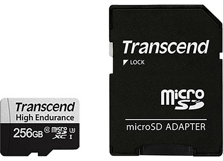 TRANSCEND MicroSDXC karta 256GB 350V, High Endurance