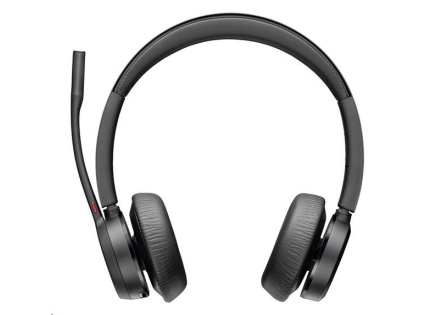 Poly Voyager 4320 MS Teams bezdrátová náhlavní souprava, BT700 USB-C adaptér, stereo