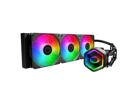 Cooler Master vodní chladič MasterLiquid 360 Core II, 3x120mm, LGA1851, AM5, černá Cooler Master vodní chladič MasterLiquid 360 Core II, 3x120mm, LGA1851, AM5, černá
