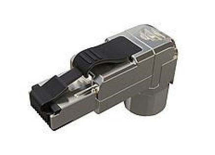 Solarix Konektor MPTL 90° RJ45 CAT5E STP samořezný SXRJ45-5E-STP-BK-SA-U