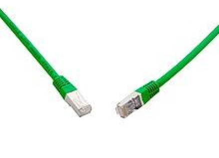 Solarix 10G patch kabel CAT6A SFTP LSOH 1m zelený non-snag-proof C6A-315GR-1MB