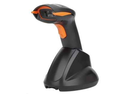 MANHATTAN Barcode Scanner BT Scanner and Cradle Black USB HID, black, Retail Box