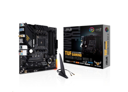 ASUS MB Sc AM4 TUF GAMING B550M-PLUS WIFI II, AMD B550, 4xDDR4, 1xDP, 1xHDMI, WI-FI, mATX