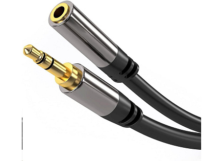 PREMIUMCORD prodlužovací kabel, Jack 3.5mm - Jack 3.5mm M/F 3m