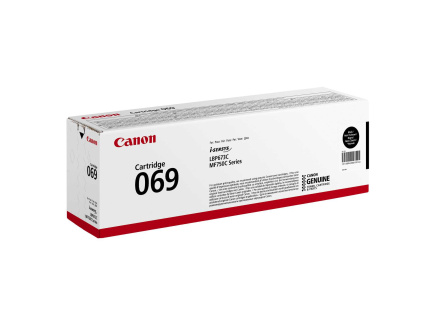 Canon TONER CRG 069BK černý pro LBP673Cdw, MF752Cdw, MF754Cdw, MF752Cdw II a MF754Cdw II (2 100 str.) Canon TONER CRG 069BK černý pro LBP673Cdw, MF752Cdw, MF754Cdw, MF752Cdw II a MF754Cdw II (2 100 str.)