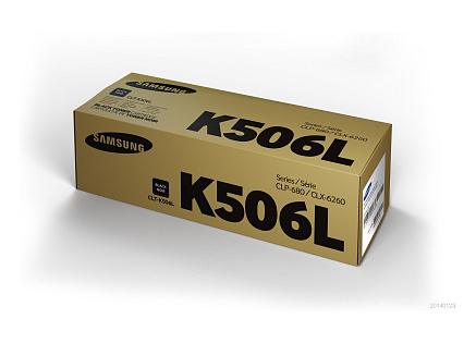 HP - Samsung CLT-K506L High Yield Black Toner Cartridge (6,000 pages)